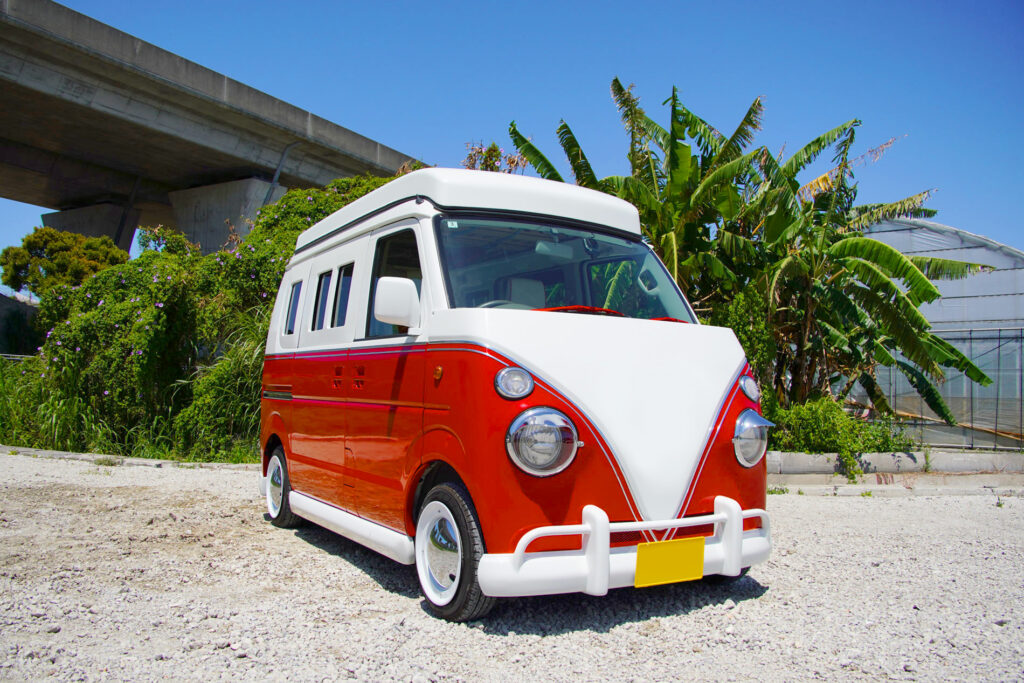 赤いワーゲン仕様カスタム車